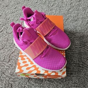 Nike Fuchsia Sneakers with Coral Strap